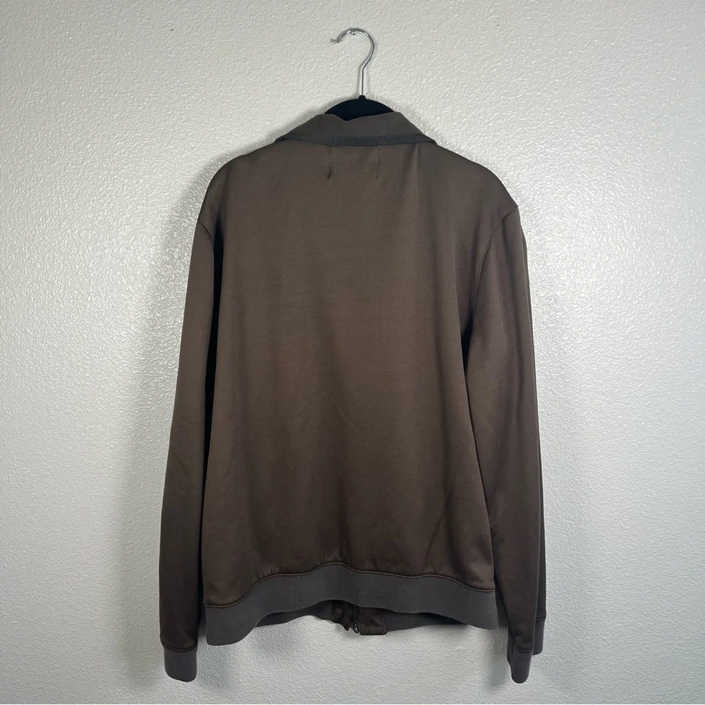 Banana Republic Olive Green Lightweight Hybrid Bomber Men's Zip‎ Jacket Large